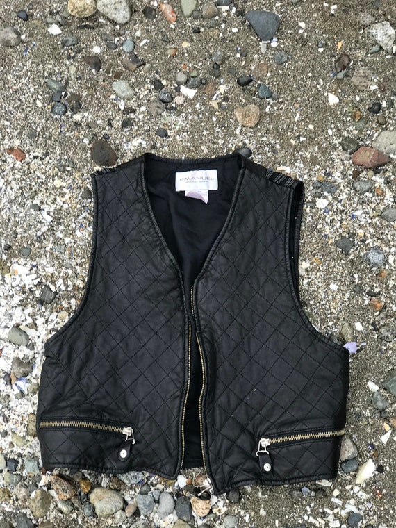 Emanuel Ungaro Quilted Leather Vest