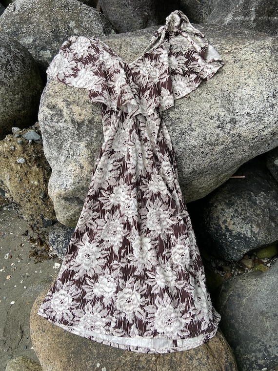 Vintage 70s Flounce Sun Dress