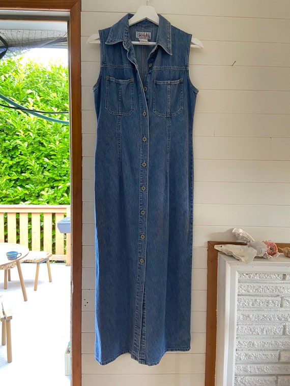Vintage Bill Blass Jean Button Down Dress