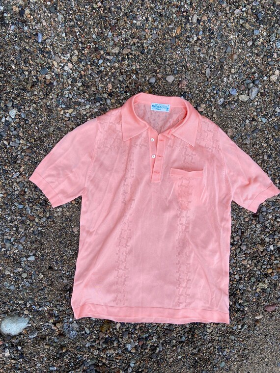 Knit Peach Polo
