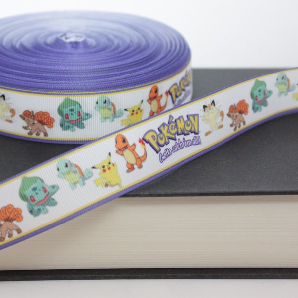 1" Anime Grosgrain ribbon for Sewing/Garment/DIY Hair Craft