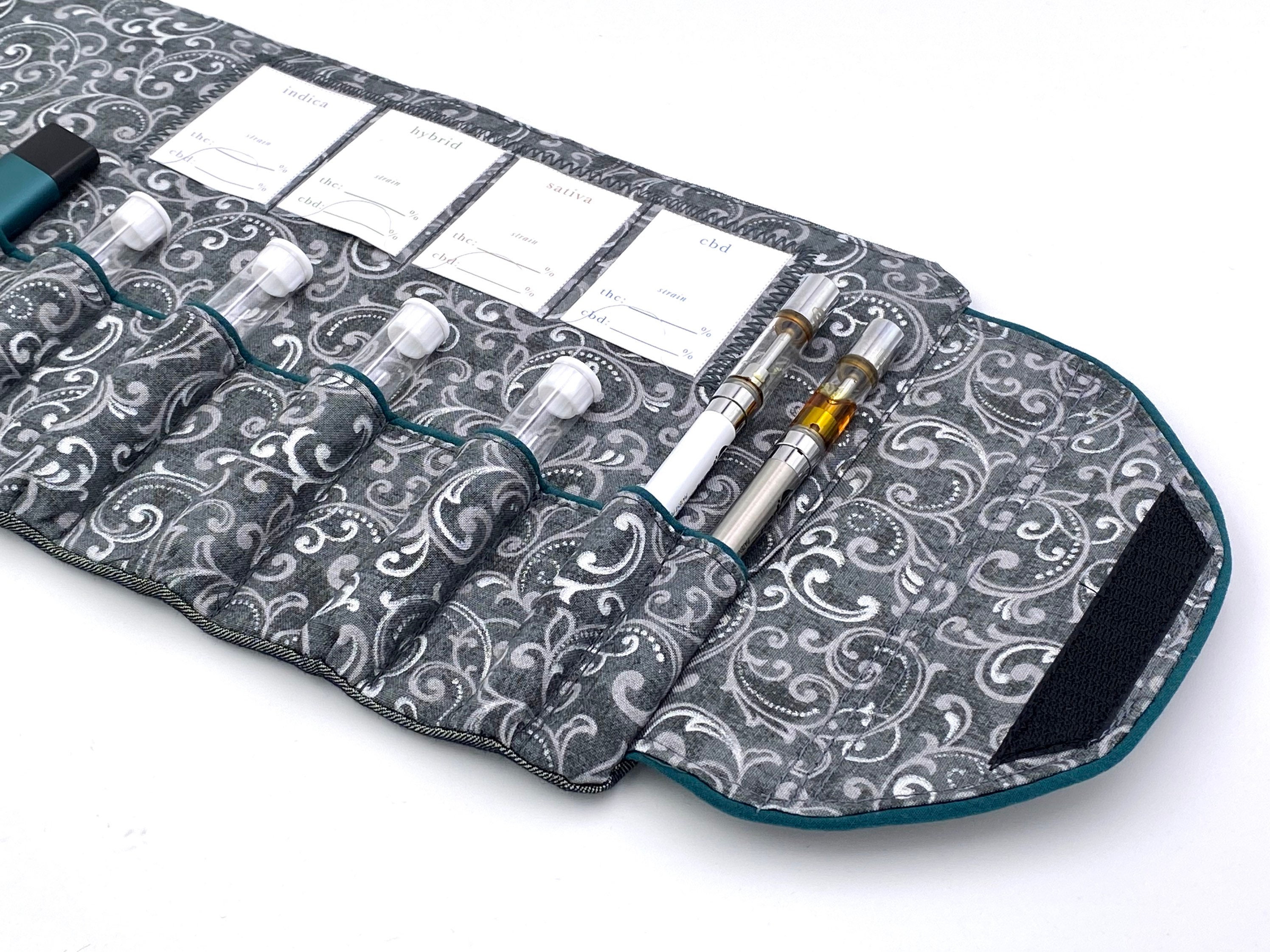 Vape cartridge rollup storage case medicinal stoner accessory Etsy