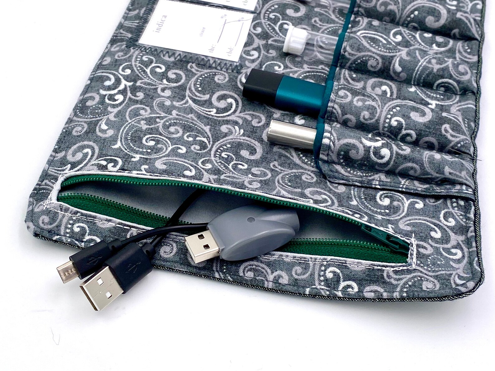 Vape cartridge rollup storage case medicinal stoner accessory Etsy