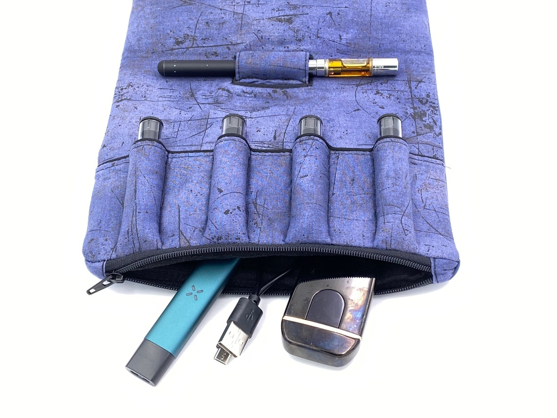 Cannabis Vape storage cartridge case fabric foldup medicinal Etsy