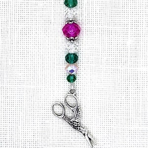 Stork, Scissors, Embroidery, Sewing, Mini Fob, Zipper Pull, Bag, Fob, Stitcher, Lanyard, Cross Stitch, Stitching, Bling