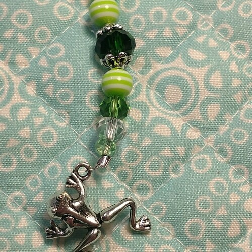 Frog Green Frogger Picker Needle Bling Cross Stitch - Etsy