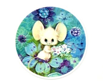 Mouse, Flowers, Garden, Nature, Needle Minder, Cross Stitch, Sewing, Embroidery
