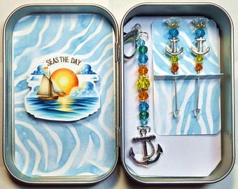 June 2026, Club Extra, Seas the Day, Sailing, Ocean, Anchor, Cross Stitch, Exclusive, Minder, Fob, Pins, Gift