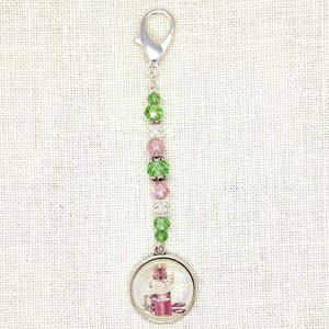 Sewing, Mouse, Scissors, Thread, Cabochon, Mini Fob, Zipper Pull, Bag, Fob, Embroidery, Lanyard, Cross Stitch, Stitching