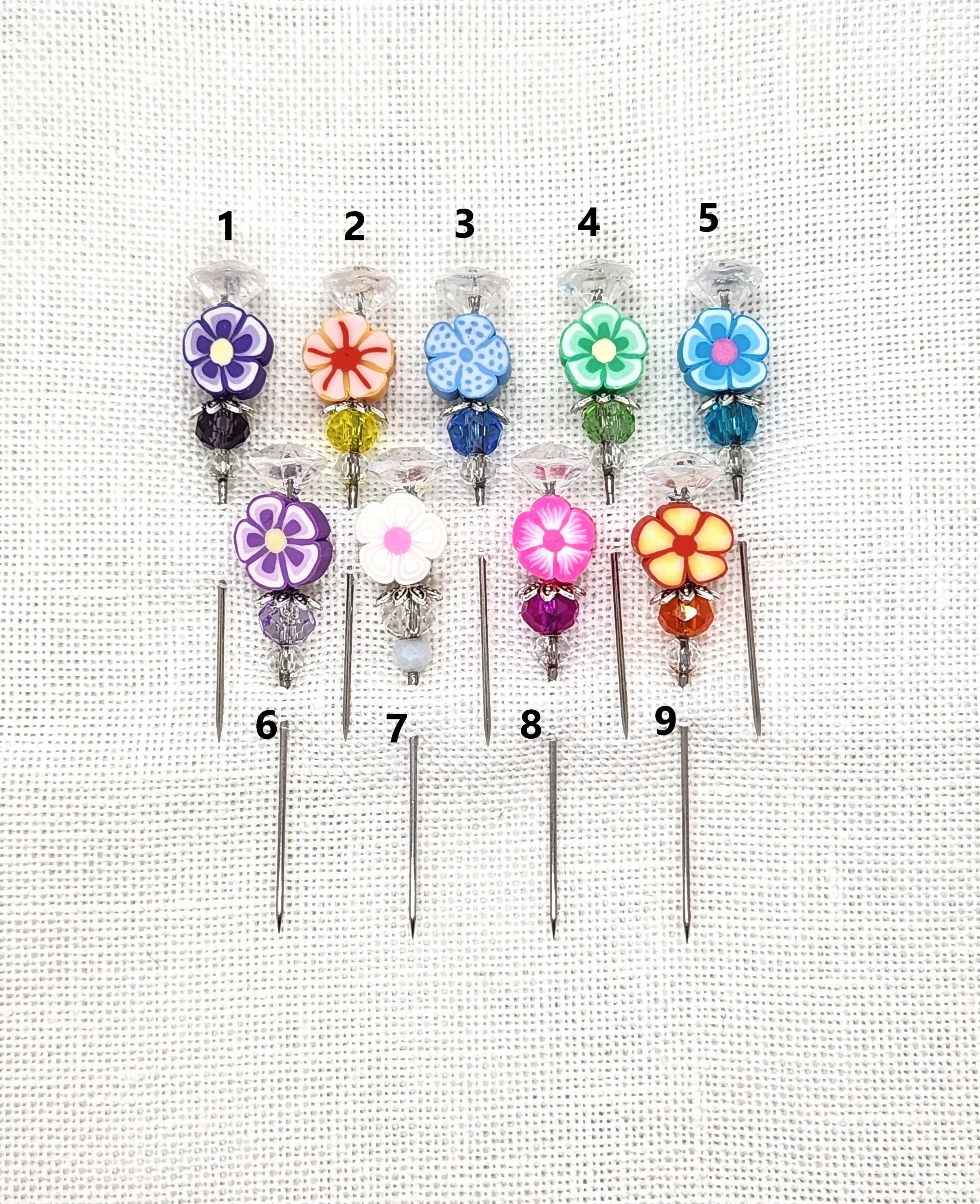 Stitch Spring Time Pin Flowers, Garden, Spring, Counting Pin, Pin, Beads, Decorative, Cross ...