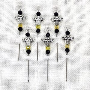 Bee, Realistic, Insect, Counting Pin, Decorative Pin, Pin, Cross Stitch, Stitchers, Scrapbookers, Seamstress, Pin Cushion