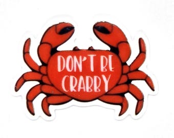 Don't be, Crabby, Beach, Ocean, Sea, Needle Minder, Cross Stitch, Sewing, Embroidery
