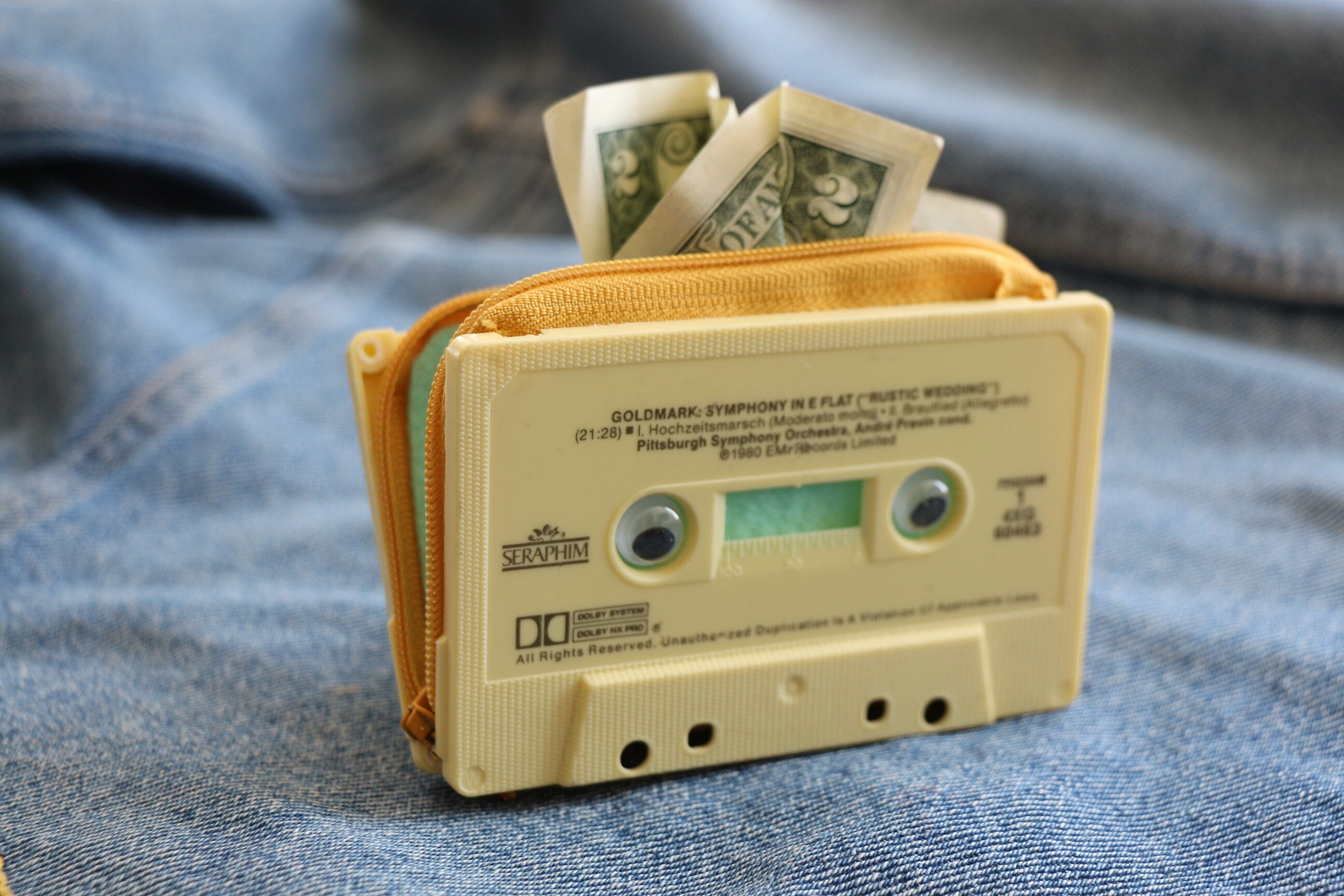 Retro Custom Cassette Tape Wallet/coin Purse madetoorder Etsy