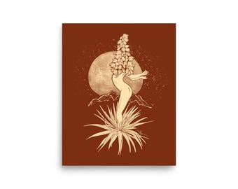 Yucca Botanical Lady Print - 8x10"
