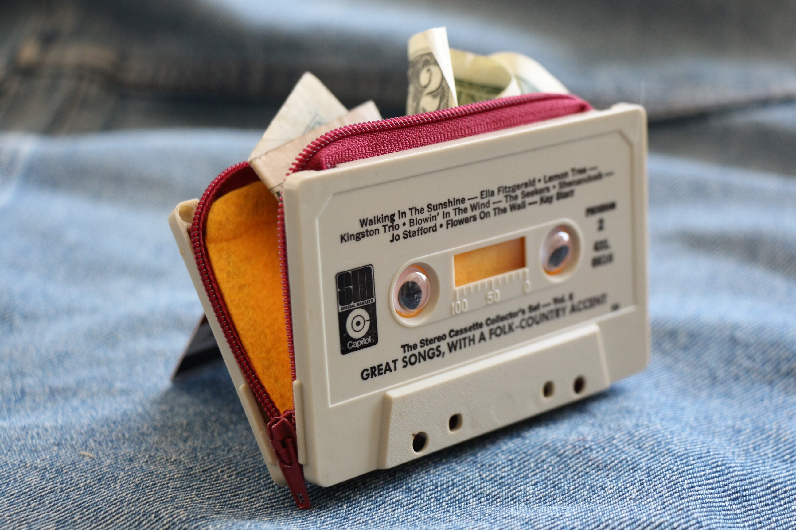 Retro Custom Cassette Tape Wallet/coin Purse madetoorder Etsy