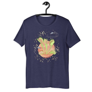 Plant and Planet Venus Fly Trap (Dionaea muscipula)  Short-Sleeve Unisex T-Shirt