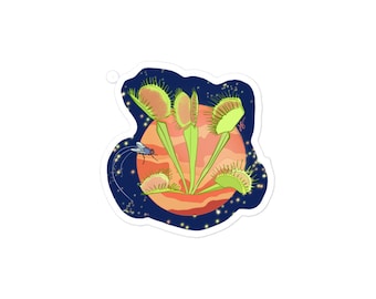 Venus Fly Trap Waterproof Vinyl stickers