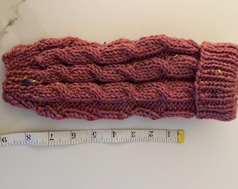 Tiny Dog Jumper Hand Knit Cable Pattern