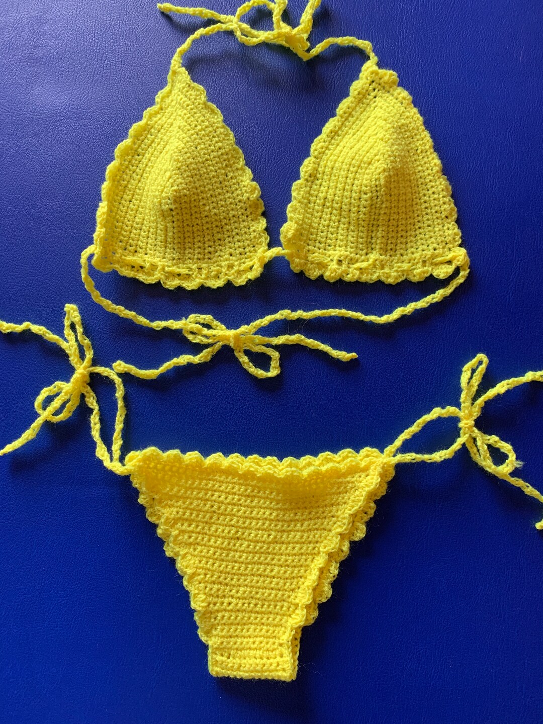Neon Festival Crocheted Bikini Festival, Holiday Cloths Etsy
