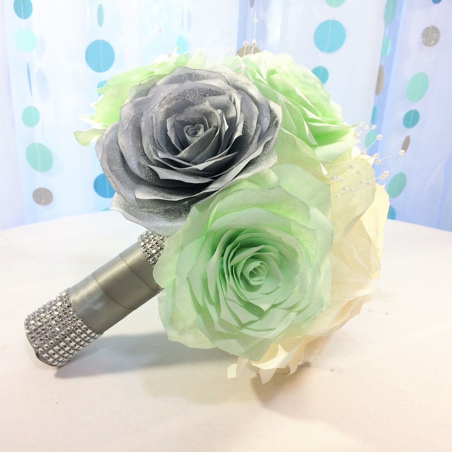 mint green bouquet