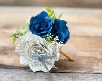 Dragon Boutonnière - Paper flower boutonniere - Customizable colors