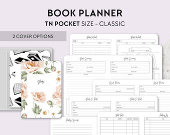 TN POCKET Size: Reading Journal, Printable Travelers Notebook Insert, Pocket TN, Book Review, Book Wishlist, Books to Buy, Books to Read