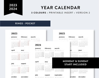 Calendrier Cap Tsdd 2023 Organisewithkatie | Etsy.de