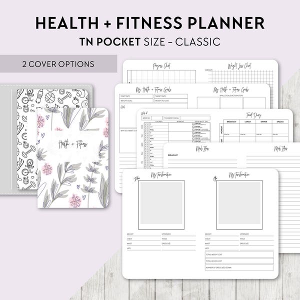 Workout Log Travelers Notebook Etsy
