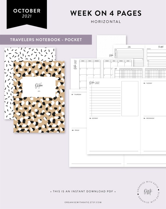 Paper & Party Supplies Paper Calendars & Planners TN Pocket A6 TN