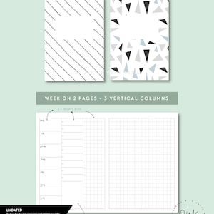 TN B6 Undated Vertical Week on 2 Pages Printable Travelers - Etsy
