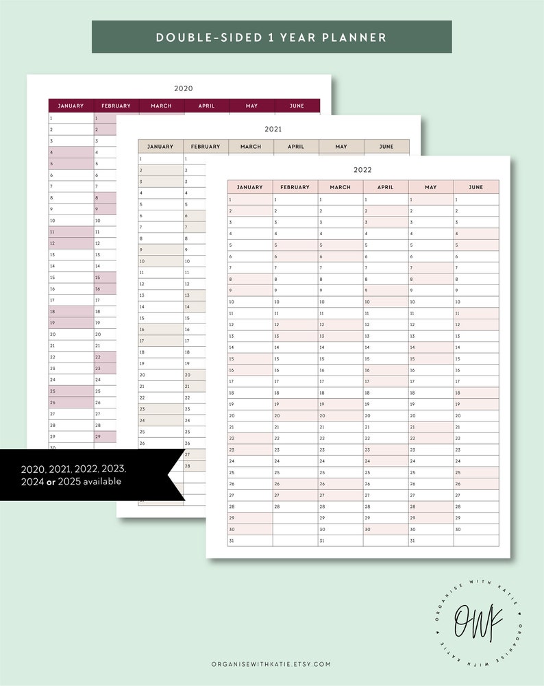 Classic Happy Planner 2020 2021 2022 2023 2024 2025 1 Etsy