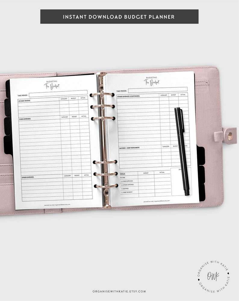 A5 Budget Planner Printable Financial Planner Inserts | Etsy
