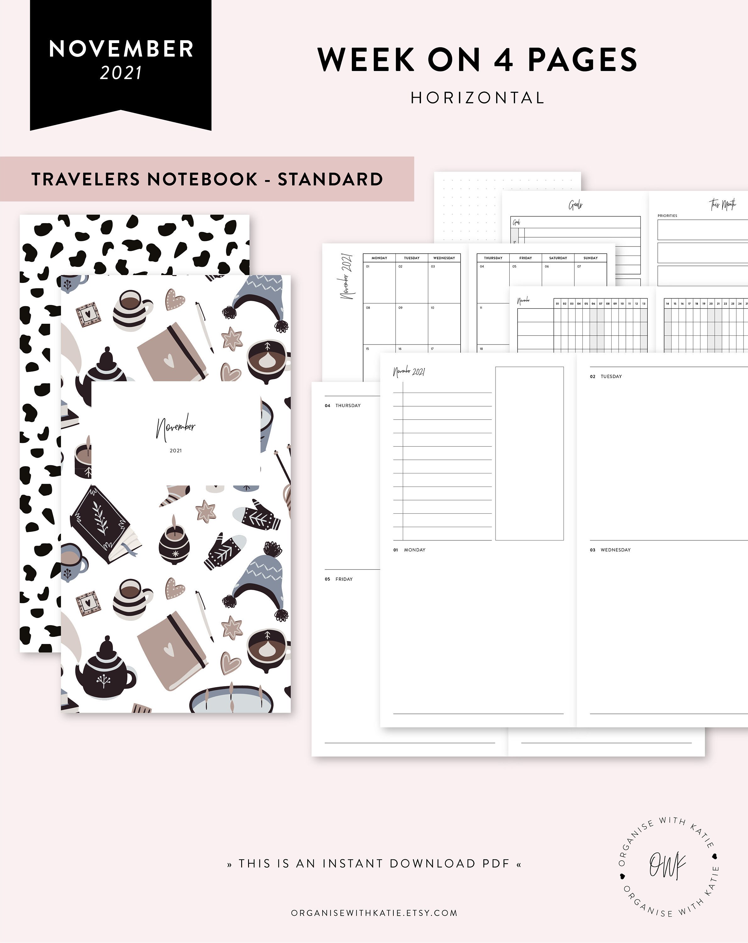 Paper & Party Supplies Paper Calendars & Planners TN Pocket A6 TN