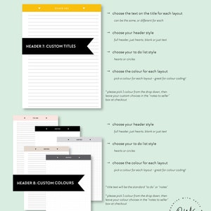 Classic Happy Planner Printable Notes and To Do Pages | Etsy