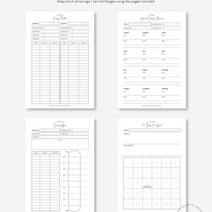 Budget Planner A5 PRINTABLE Financial Planner Inserts - Etsy