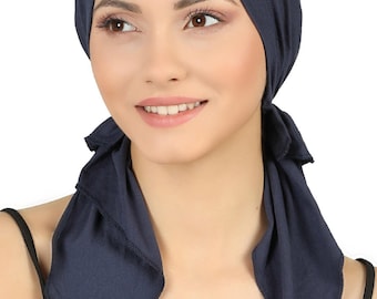 Pre-Tied Bamboo Bandana: Chemo Head Scarf for Women, Full Headcover