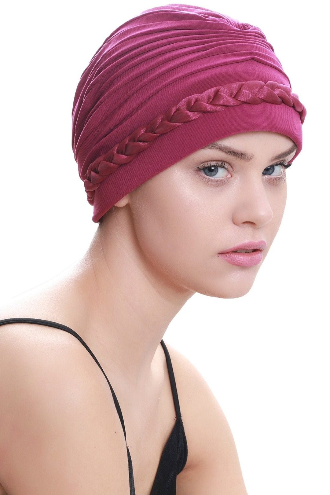 Deresina's Women W Patterned Turban for Hair Loss (Paris Pink - One Size