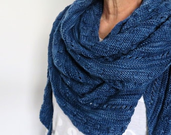 KNITTING PATTERN - Shawl - PDF File - this design is part of my Mighty Oak Collection
