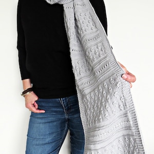 SCARF & WRAP PATTERN - Knitting- read about all the options below- pdf File