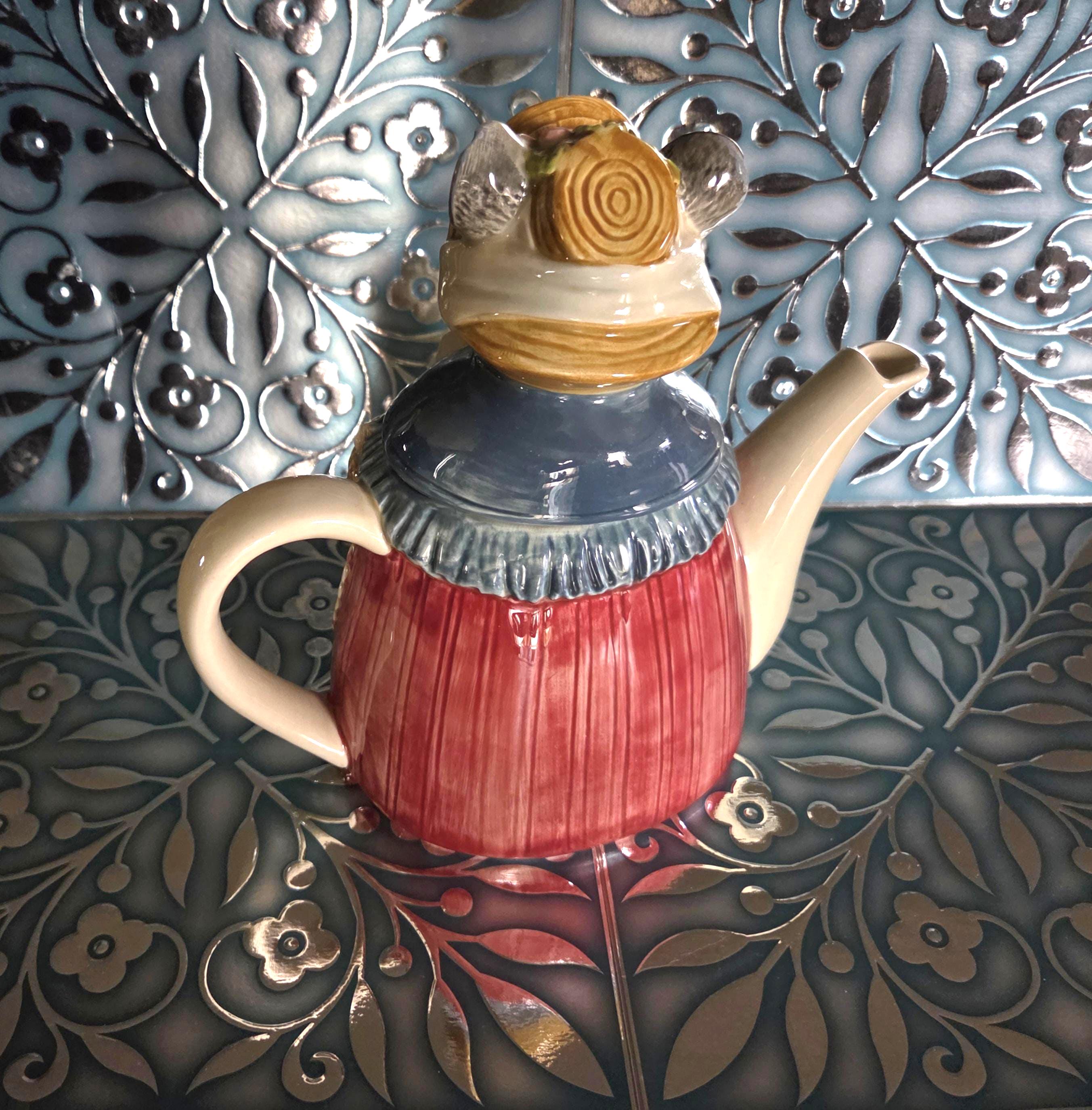 Teapot Vintage Miss Mouse Otagiri Serving Pot Japan Made