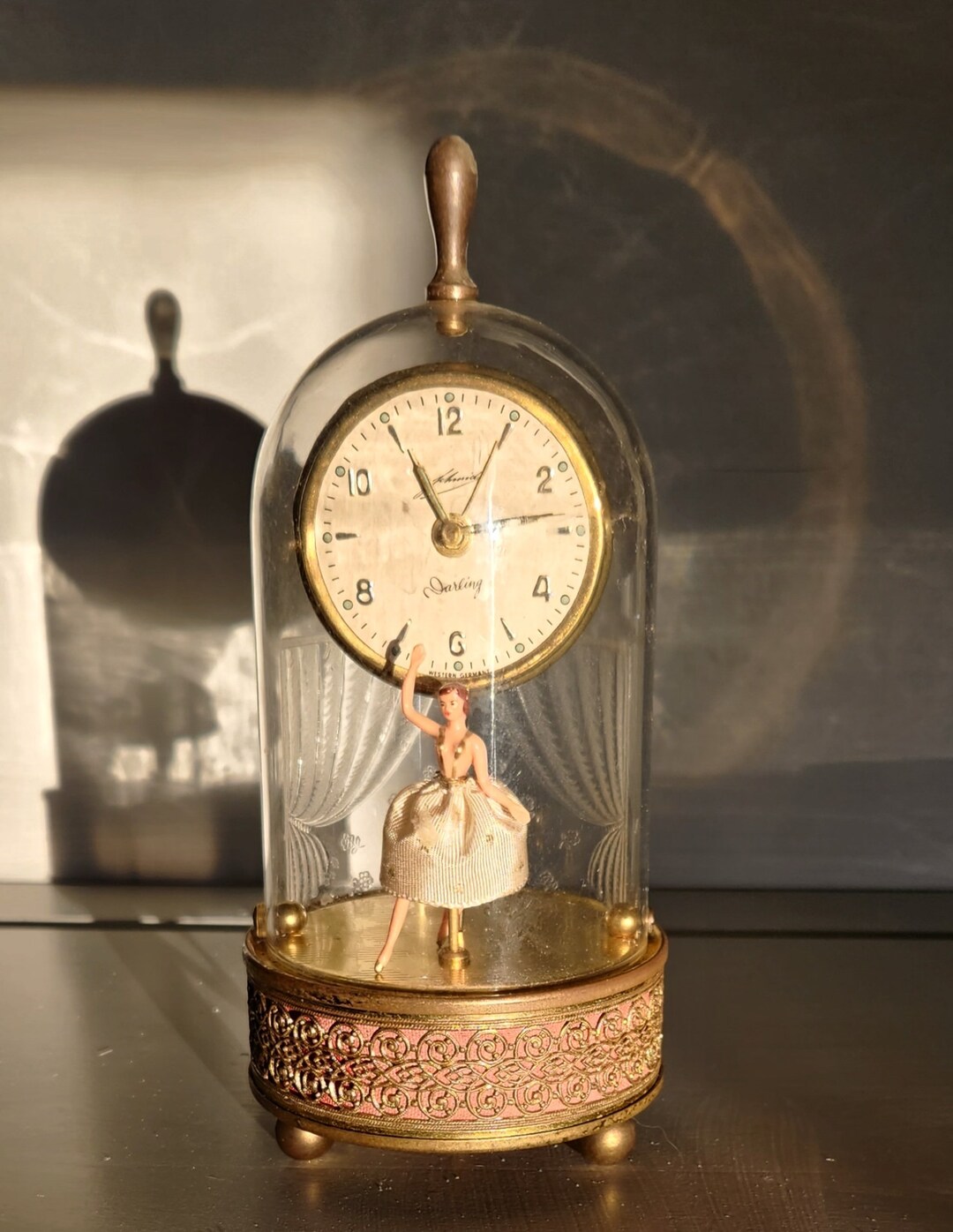 Ballerina Clock Needs Work Vintage Germany Schmid Schlenker Darling