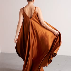 Extremely Flowy Maxi Dress MALIA, Ankle Length Dress, Loose Dress, Sleeveless Dress, Summer Dress in Light Cream Viscose image 7