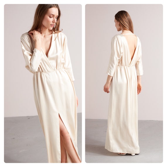 chinese dress ladies Women's Deep V Vacation Sexy Loose Dress