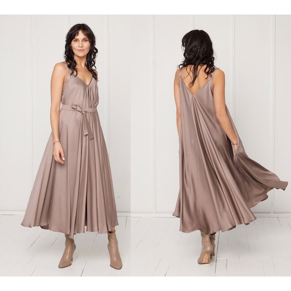 coffee brown prom dress Grace Maxi Dress - Coffee Brown