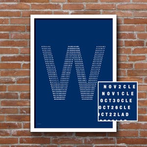 Chicago Cubs 2016 Wins 18x24 Poster, Fly the W, Chicago Cubs Art, Chicago Cubs Gifts image 1