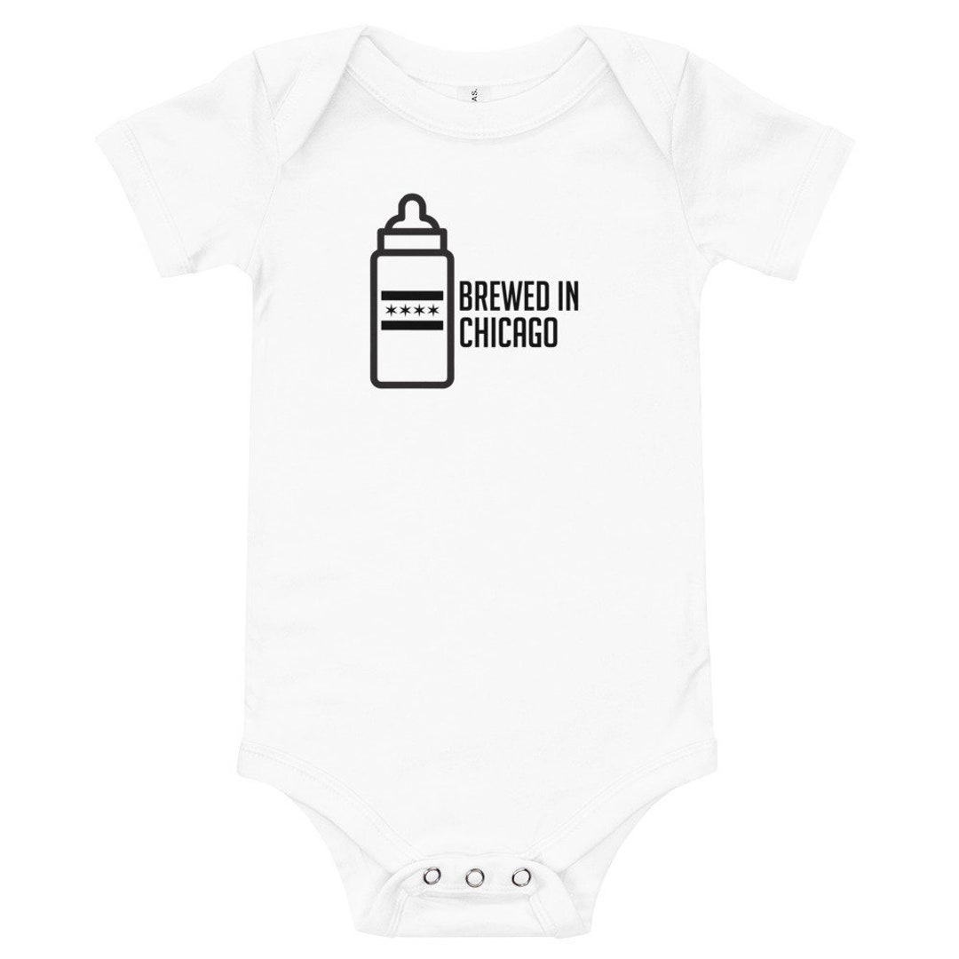 Brewed in Chicago Onesie, Baby Shower Gifts, Newborn, Baby Boy, Baby