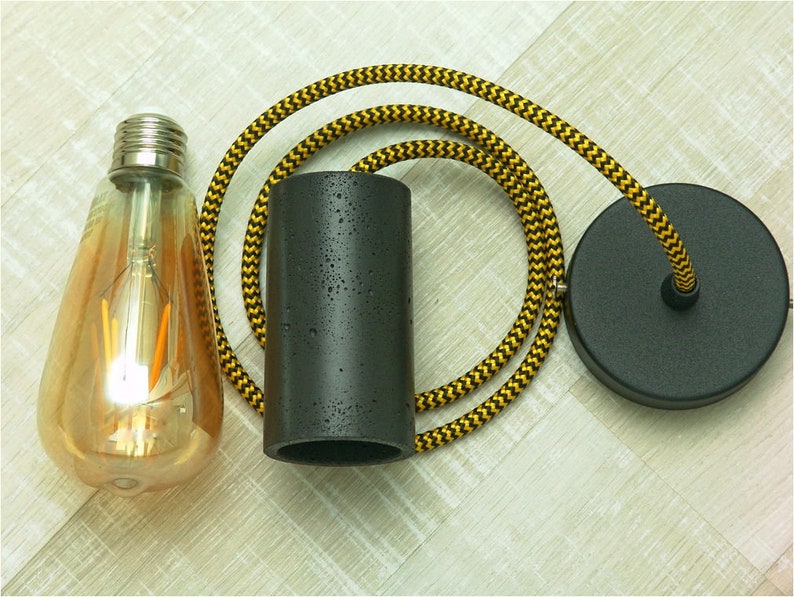 Stone design industrial lamp workshop lighting Concrete pendant lighting cylindrical shape