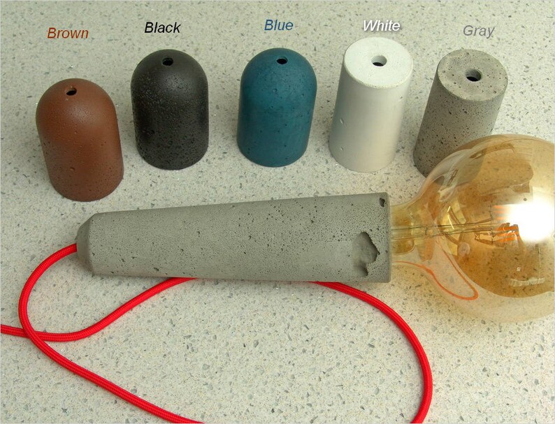 Stone design industrial lamp workshop lighting Concrete pendant lighting cylindrical shape