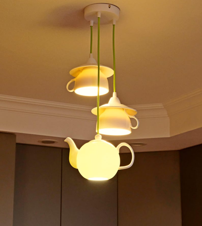 Tea Party Lighting | Kitchen Teapot Chandelier | Alice in Wonderland ...