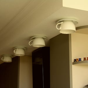 Recessed Teacup Ceiling Light – Porcelain Cup & Saucer Downlight